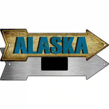 Alaska Novelty Metal Arrow Sign 8" x 2.25" (MA)