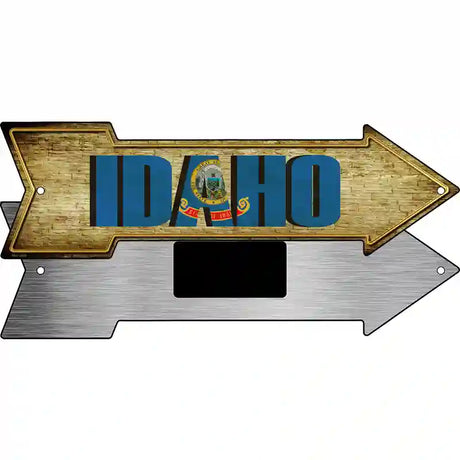 Idaho Novelty Metal Arrow Sign 8" x 2.25" (MA)