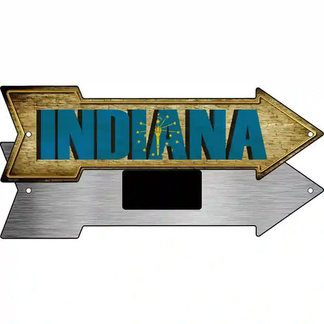 Indiana Novelty Metal Arrow Sign 8" x 2.25" (MA)