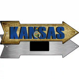 Kansas Novelty Metal Arrow Sign 8" x 2.25" (MA)