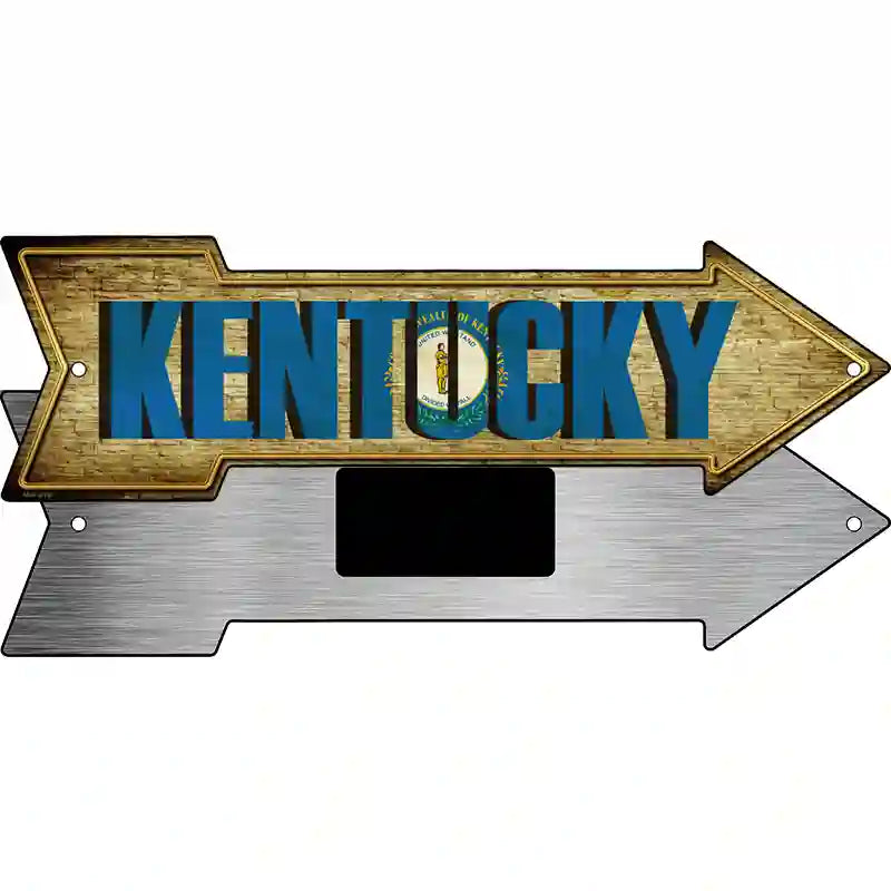 Kentucky Novelty Metal Arrow Sign 8" x 2.25" (MA)