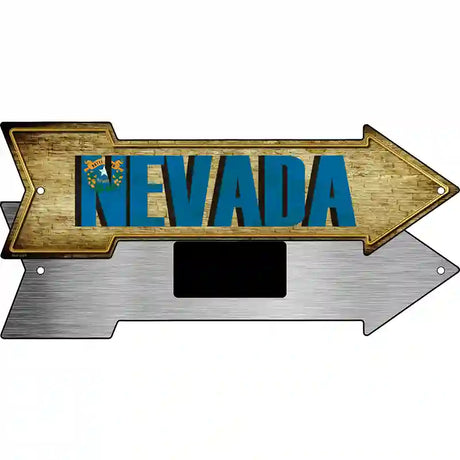 Nevada Novelty Metal Arrow Sign 8" x 2.25" (MA)