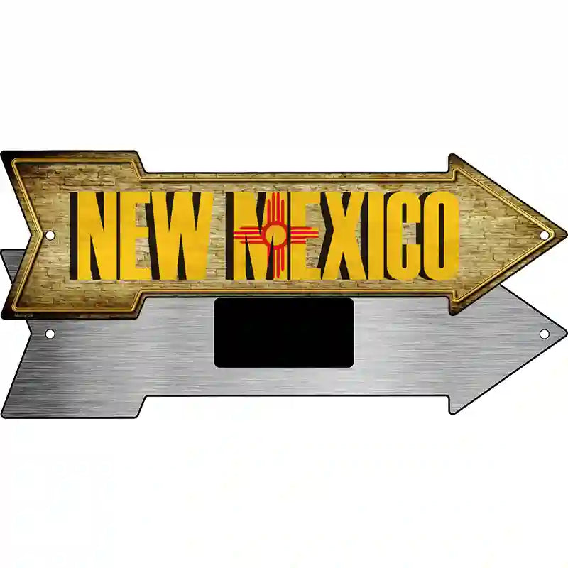 New Mexico Novelty Metal Arrow Sign 8" x 2.25" (MA)