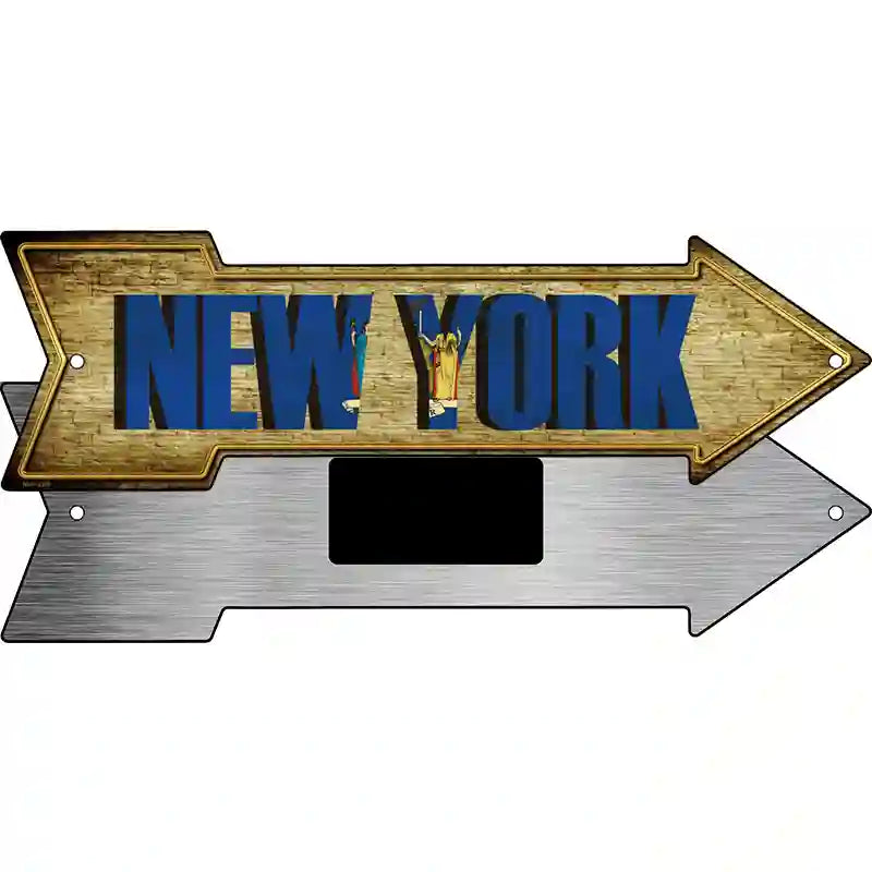 New York Novelty Metal Arrow Sign 8" x 2.25" (MA)