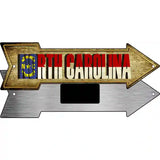 North Carolina Novelty Metal Arrow Sign 8" x 2.25" (MA)