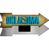 Oklahoma Novelty Metal Arrow Sign 8" x 2.25" (MA)