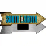 South Dakota Novelty Metal Arrow Sign 8" x 2.25" (MA)