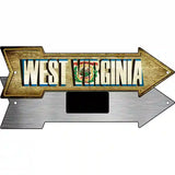 West Virginia Novelty Metal Arrow Sign 8" x 2.25" (MA)