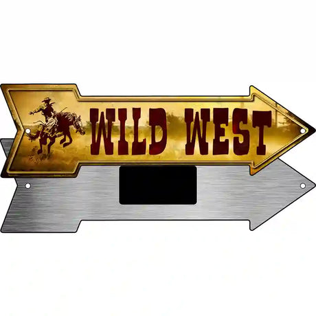 Wild West Novelty Metal Arrow Sign 8" x 2.25" (MA)