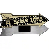 Skater Zone Novelty Metal Arrow Sign 8" x 2.25" (MA)