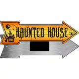 Haunted House Novelty Metal Arrow Sign 8" x 2.25" (MA)