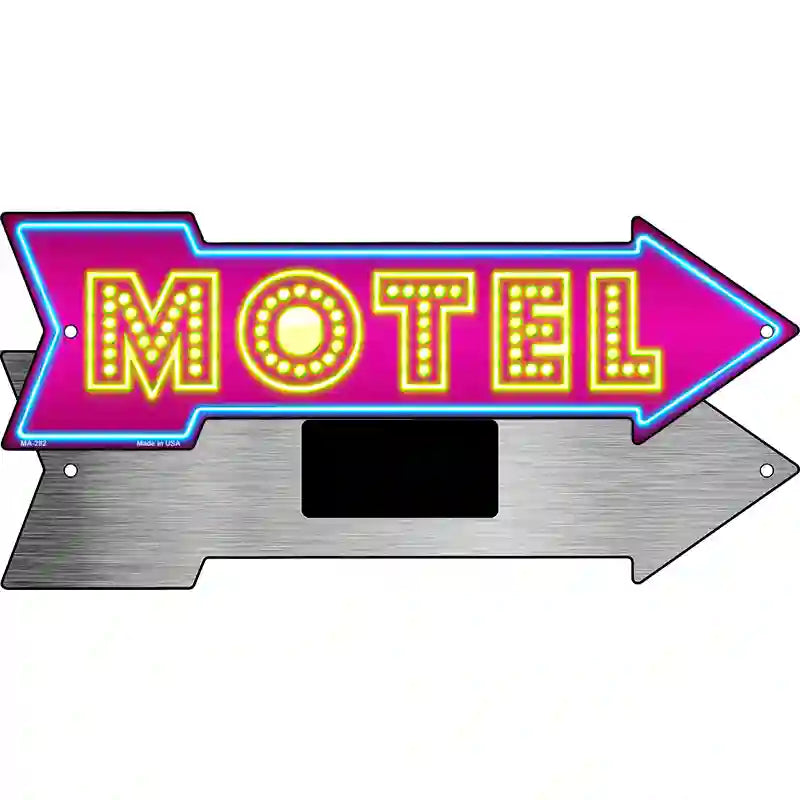 Motel Novelty Metal Arrow Sign 8" x 2.25" (MA)