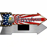 Freedom Novelty Metal Arrow Sign 8" x 2.25" (MA)