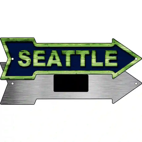 Seattle Novelty Metal Arrow Sign 8" x 2.25" (MA)