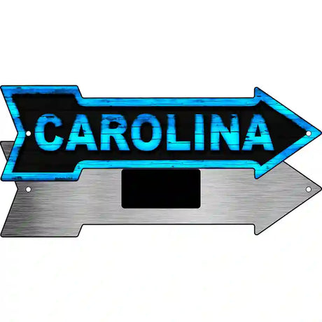 Carolina Novelty Metal Arrow Sign 8" x 2.25" (MA)