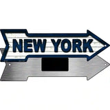 New York Colors Novelty Metal Arrow Sign 8" x 2.25" (MA)