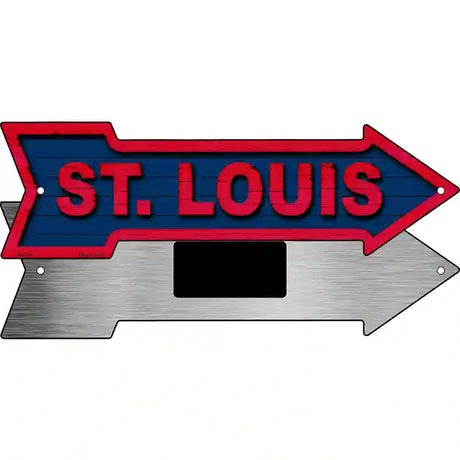 St Louis Novelty Metal Arrow Sign 8" x 2.25" (MA)