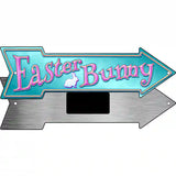 Easter Bunny Novelty Metal Arrow Sign 8" x 2.25" (MA)