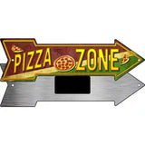 Pizza Zone Novelty Metal Arrow Sign 8" x 2.25" (MA)