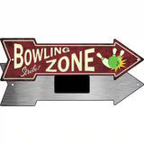 Bowling Strike Zone Novelty Metal Arrow Sign 8" x 2.25" (MA)