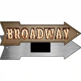 Broadway Bulb Letters Novelty Metal Arrow Sign 8" x 2.25" (MA)