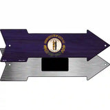 Kentucky State Flag Novelty Metal Arrow Sign 8" x 2.25" (MA)