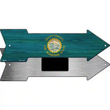 South Dakota State Flag Novelty Metal Arrow Sign 8" x 2.25" (MA)