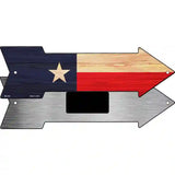 Texas State Flag Novelty Metal Arrow Sign 8" x 2.25" (MA)