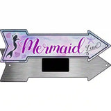 Mermaid Zone Novelty Metal Arrow Sign 8" x 2.25" (MA)