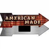 American Made Bulb Letters American Flag Novelty Metal Arrow Sign 8" x 2.25" (MA)