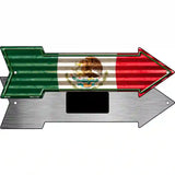 Mexico Flag Corrugated Novelty Metal Arrow Sign 8" x 2.25" (MA)