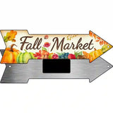 Fall Market Novelty Metal Arrow Sign 8" x 2.25" (MA)