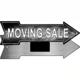 Moving Sale Right Novelty Metal Arrow Sign 8" x 2.25" (MA)