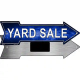 Yard Sale Right Novelty Metal Arrow Sign 8" x 2.25" (MA)