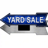 Yard Sale Left Novelty Metal Arrow Sign 8" x 2.25" (MA)