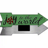 Joy To The World Novelty Metal Arrow Sign 8" x 2.25" (MA)