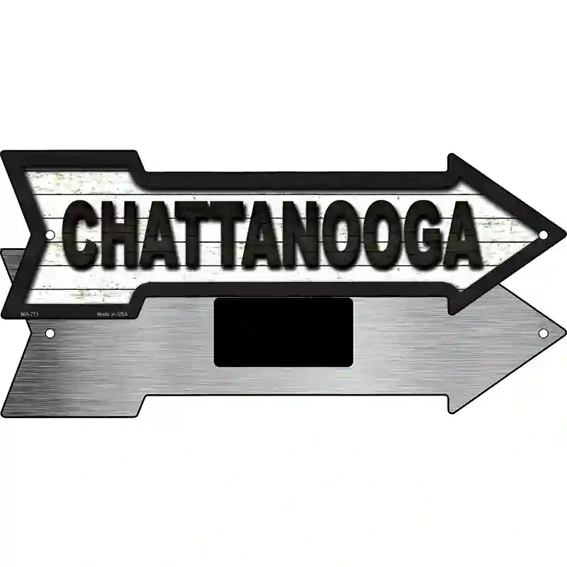 Chattanooga Novelty Metal Arrow Sign 8" x 2.25" (MA)