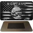 Montana Carbon Fiber Brushed Aluminum Novelty Metal Magnet MC-1118