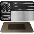 North Carolina Carbon Fiber Brushed Aluminum Novelty Metal Magnet MC-1125