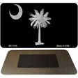 Black South Carolina Flag Chrome Novelty Metal Magnet