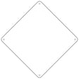 White Dye Sublimation 8"Novelty Mini Metal Crossing Sign MCX-000