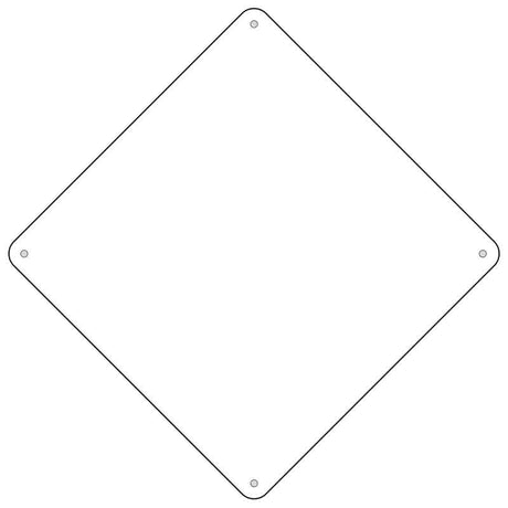 White Dye Sublimation 8"Novelty Mini Metal Crossing Sign MCX-000