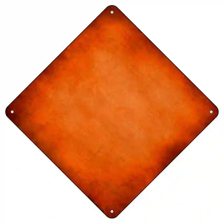 Orange Oil Rubbed Novelty Metal Crossing Sign 8.5" (MCX)