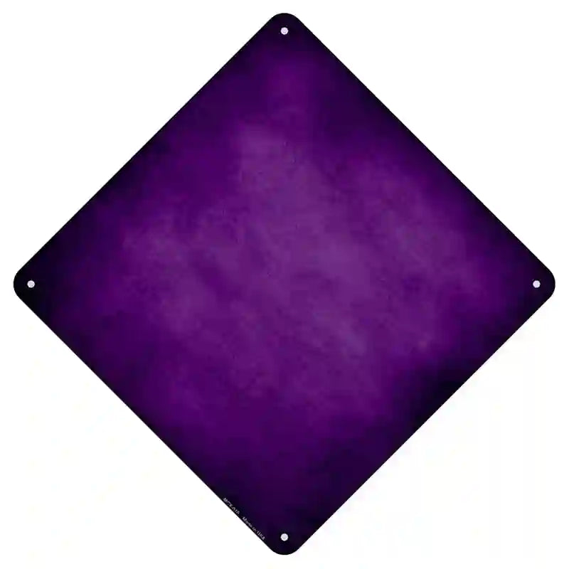 Purple Oil Rubbed Novelty Metal Crossing Sign 8.5" (MCX)