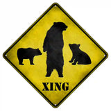 Bears Xing Novelty Metal Crossing Sign 8.5" (MCX)