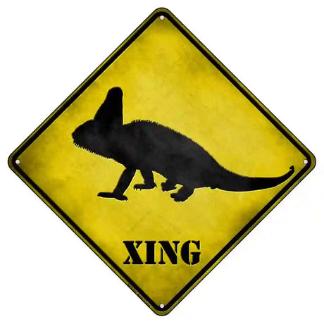 Chameleon Xing Novelty Metal Crossing Sign 8.5" (MCX)