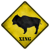 Buffalo Xing Novelty Metal Crossing Sign 8.5" (MCX)