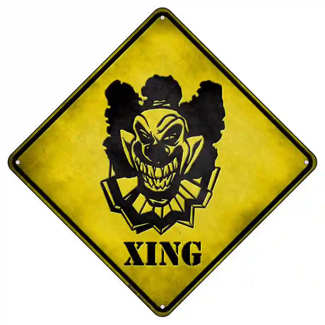 Clown Killer Xing Novelty Metal Crossing Sign 8.5" (MCX)