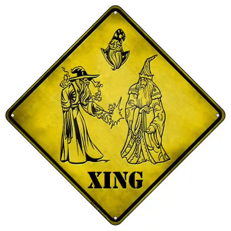 Wizards Xing Novelty Metal Crossing Sign 8.5" (MCX)