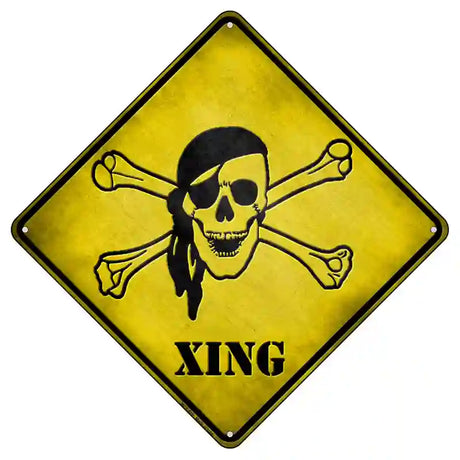 Pirate Xing Novelty Metal Crossing Sign 8.5" (MCX)